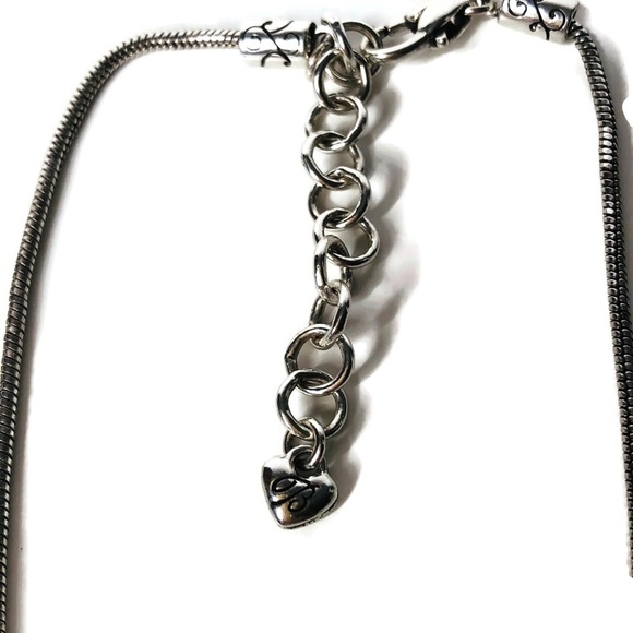 Brighton scroll necklace. Like new silver plated Contempo Necklace. - Picture 7 of 7